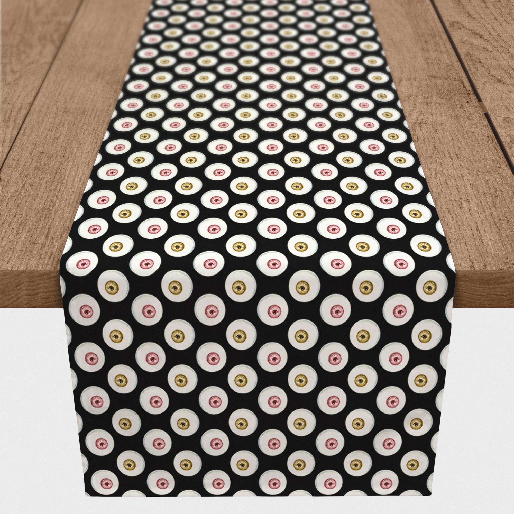 72" Glam Eyeballs Poly Twill Table Runner